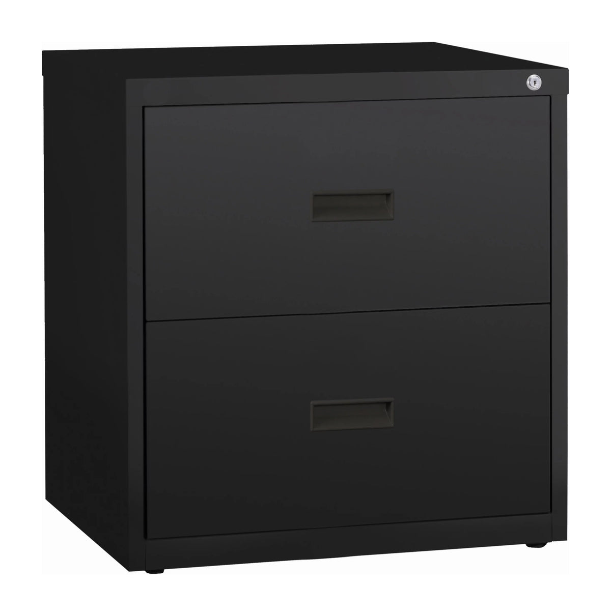 30 Inch Wide 2 Drawer Metal Lateral File Cabinet Black J49132