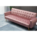 Rose Velvet Convertible Sofa N482141