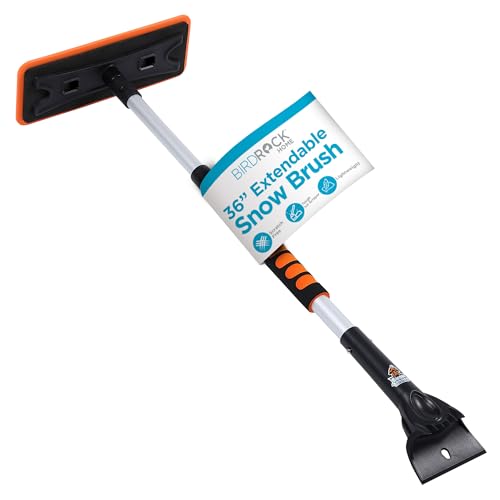 55" Extendable Snow Brush with Detachable Scraper T3427