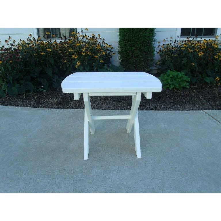 Walnut Poly Lumber Folding End Table O9014