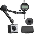Digital Dial Indicator Gauge and Magnetic Base Set with Storage Case, 0-1inch/ 25.4mm, 0.01mm/ 0.0005 Inch, Black D159952