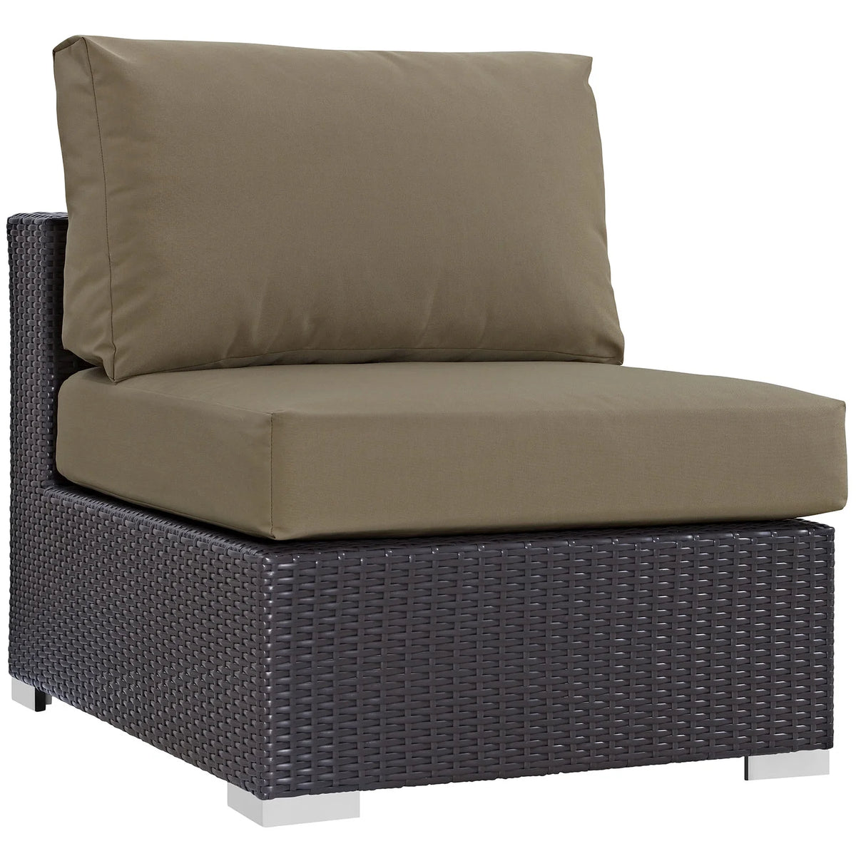 Brown Rattan 10 PCS Sectional Sofa Set X98995
