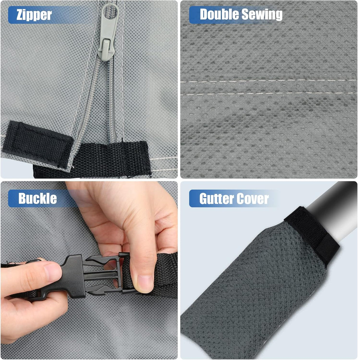 6 Layers Windproof Anti-Scratch UV Resistant Travel Trailer Cover L888043