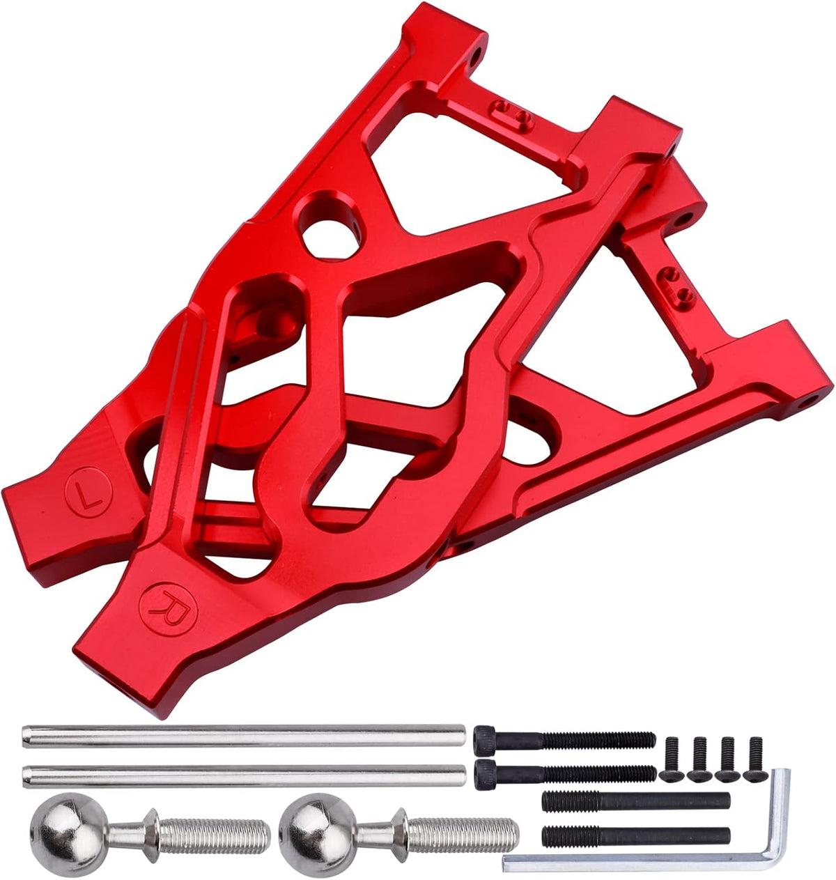 Aluminum Front Lower Suspension Arms for 1/5 Scale RC Truck (Green) Pack of 2 I9229