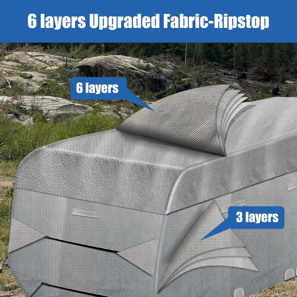 6 Layers Windproof Anti-Scratch UV Resistant Travel Trailer Cover L888043