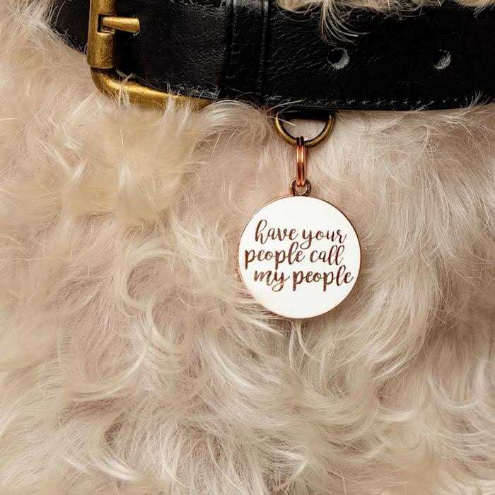 Rose Gold Pet ID Tag F92327