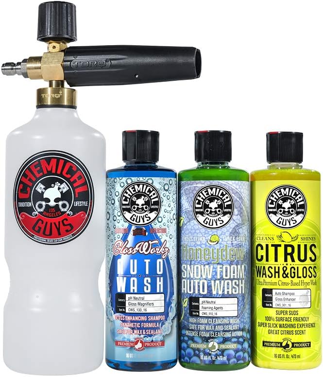 Foam Cannon and Hybrid V7 Auto Wash, 1 Gal B421