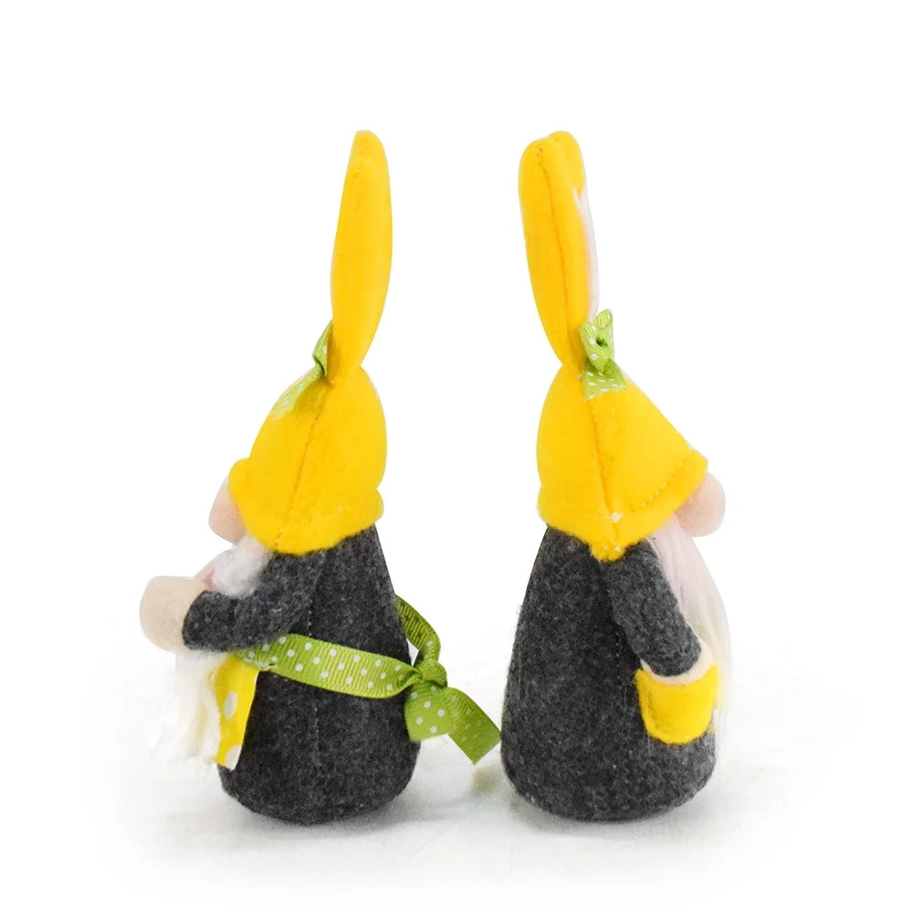 2 Pack Handmade Plush Gnome Decor S8093