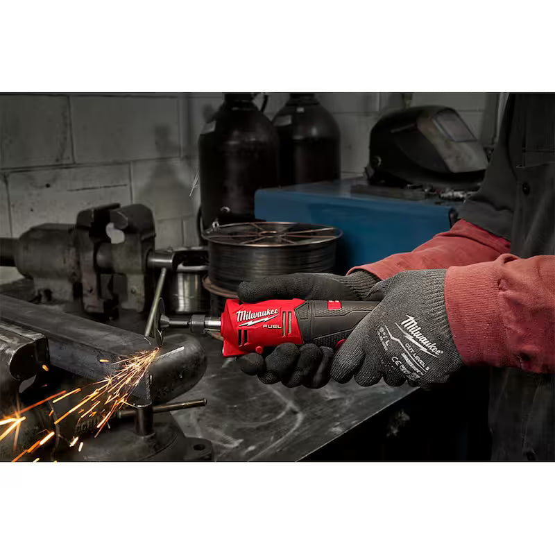 12V Lithium-Ion Cordless Straight Die Grinder Kit with 3/8 in. Ratchet U129