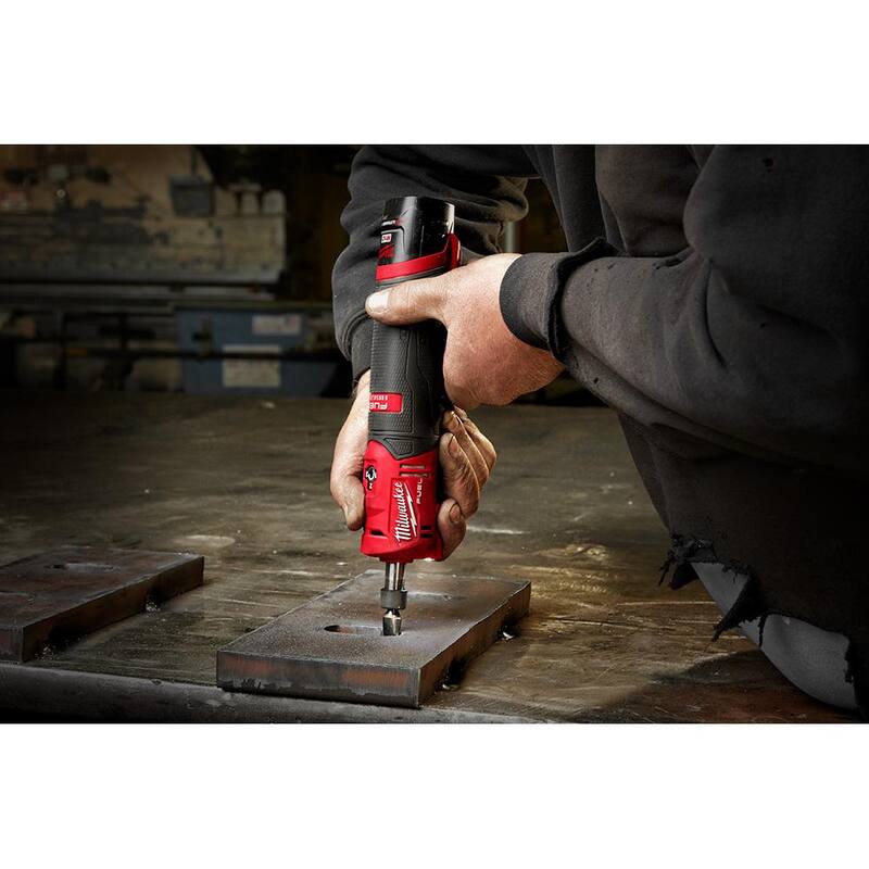 12V Lithium-Ion Cordless Straight Die Grinder Kit with 3/8 in. Ratchet U129