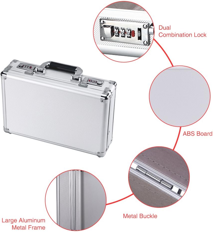 Silver Aluminum Hard Case B2144