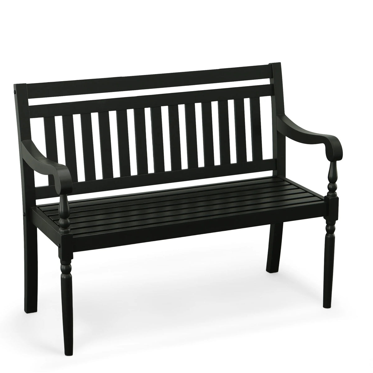Black Wooden Bench Q226987