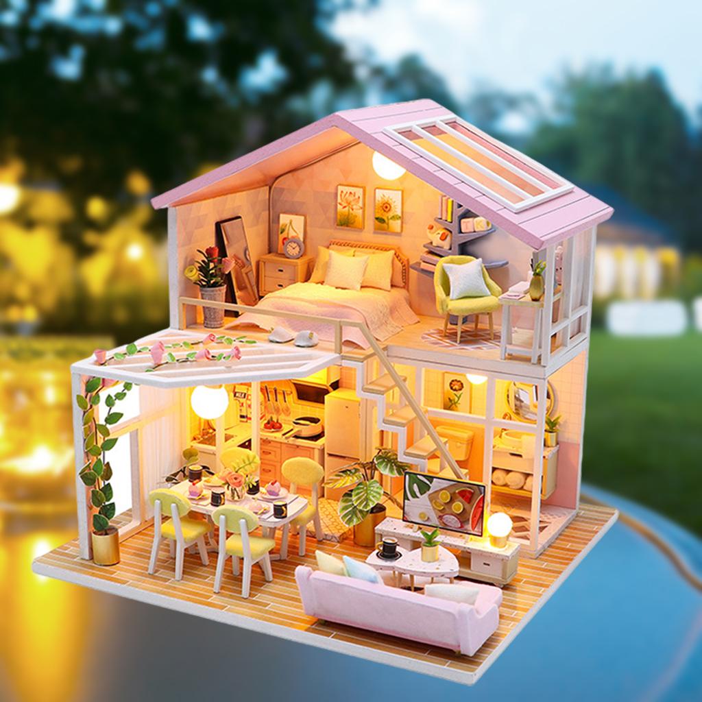 Handcraft Dollhouse Furniture Romantic Modern Cottage T235700