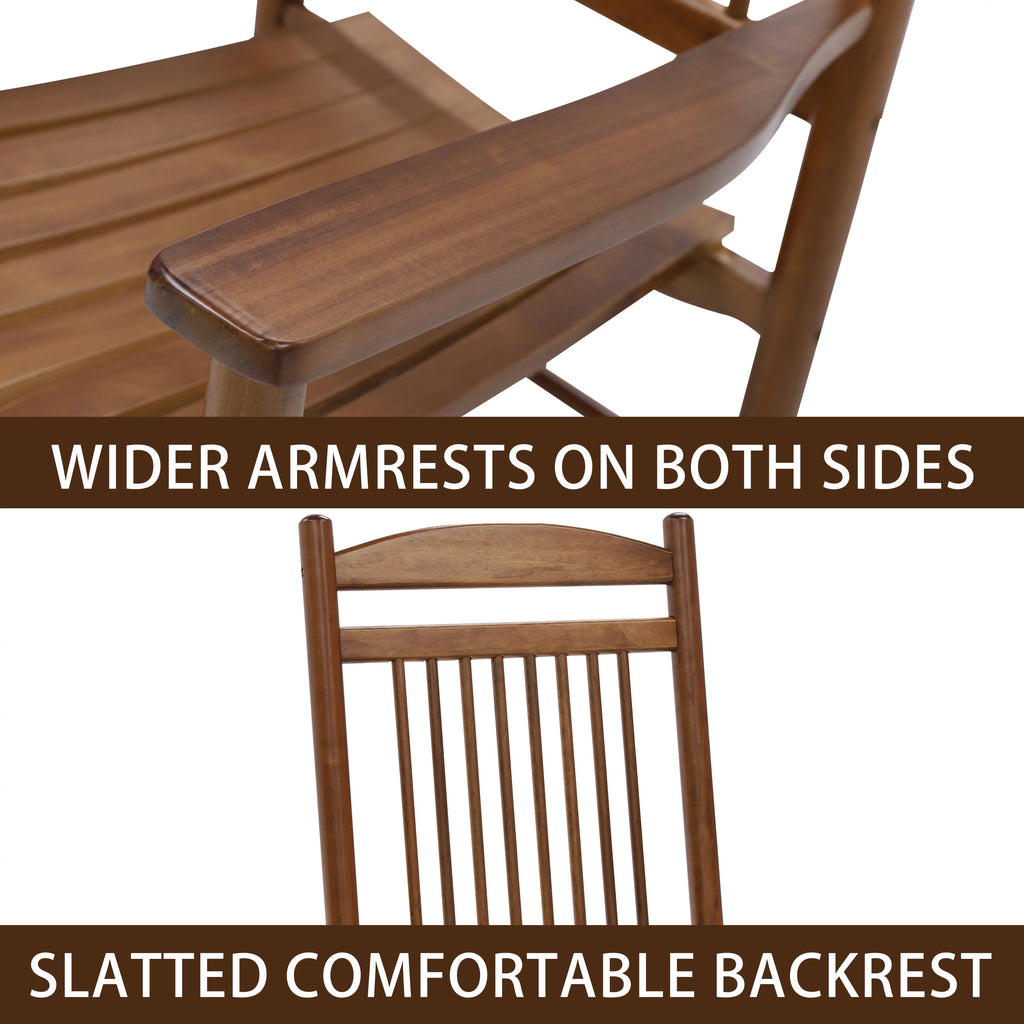 Black Wood Rocking Chair Set of 3 Z992784