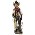 Western Cowboy Statue Hand Painted Figurine Q950452