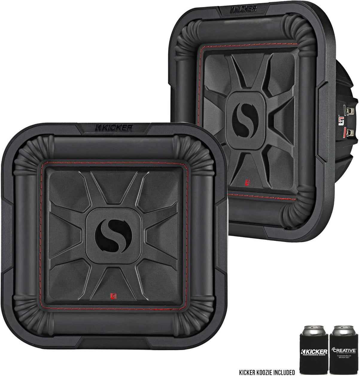 10" 1000W Shallow Mount Subwoofers S6877