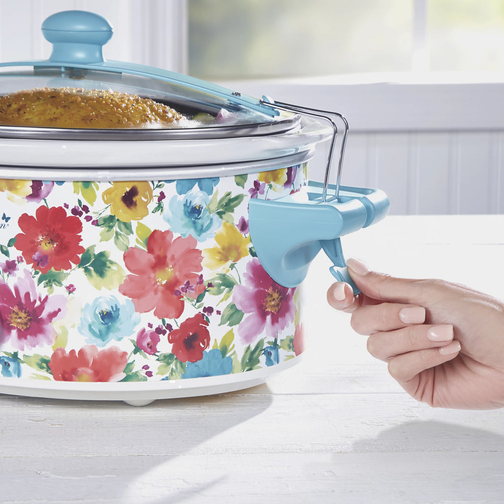 Portable 6 Quart Slow Cooker with Removable Crock W8391