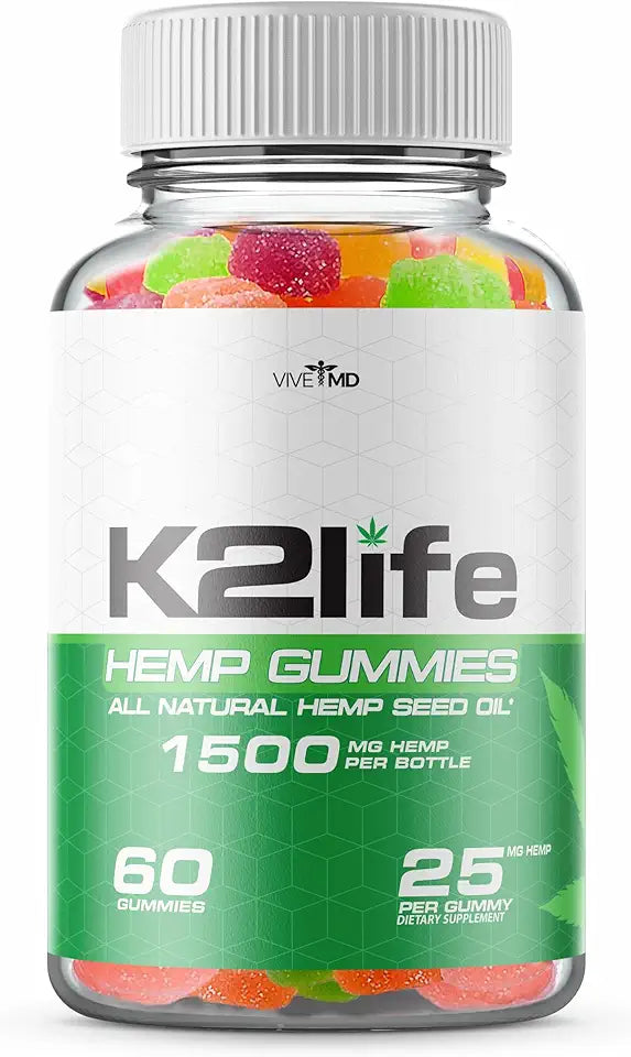 Maximum Strength Hemp Extract Gummies Dietary Supplement 60 Gummies T2793