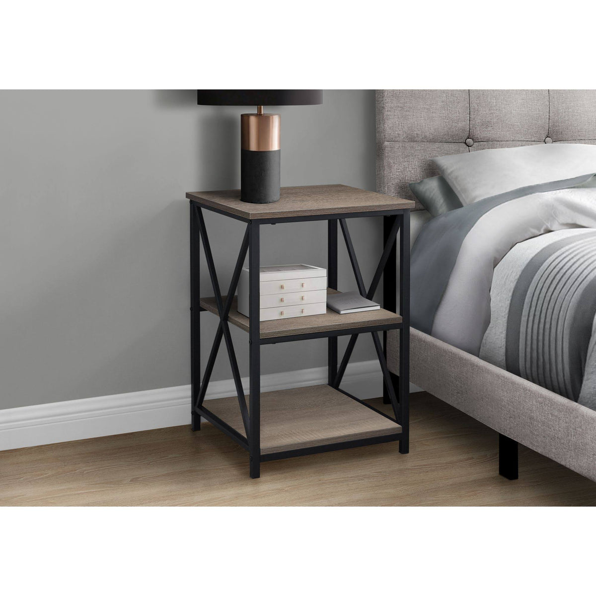 Dark Taupe Contemporary Accent Table G246