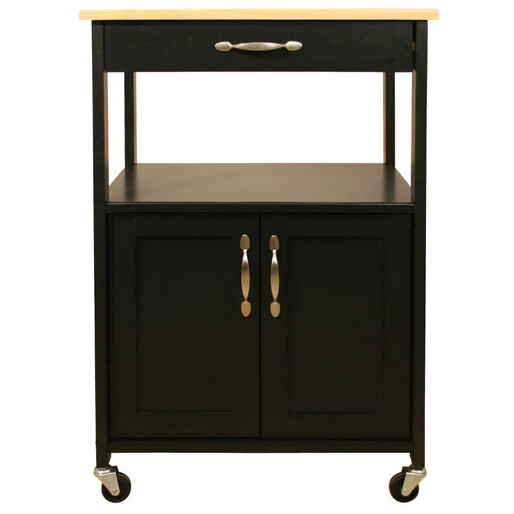 Black Kitchen Cart J32029