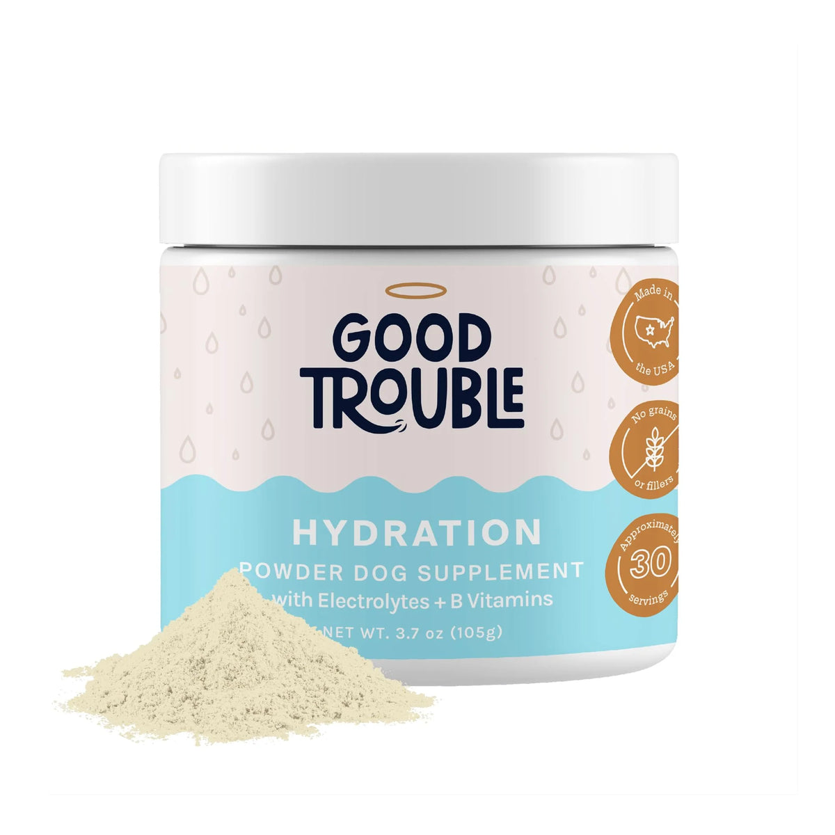 Dog Hydration and Recovery Powder with Electrolytes Vitamins 3.7 oz Beef B25876
