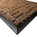 Yellow 36x17 Inches Non-Slip Low-Profile Front Door Mat V9213
