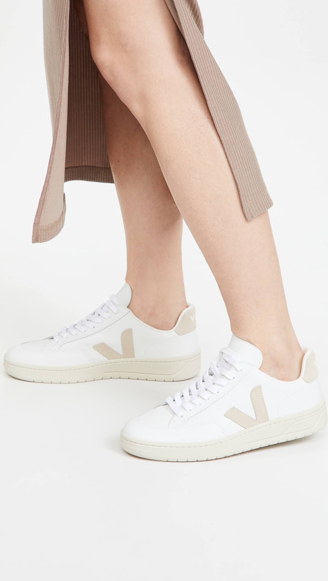 White Sable Leather Sneakers H60606