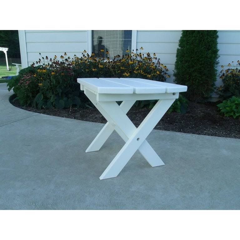 Walnut Poly Lumber Folding End Table O9014