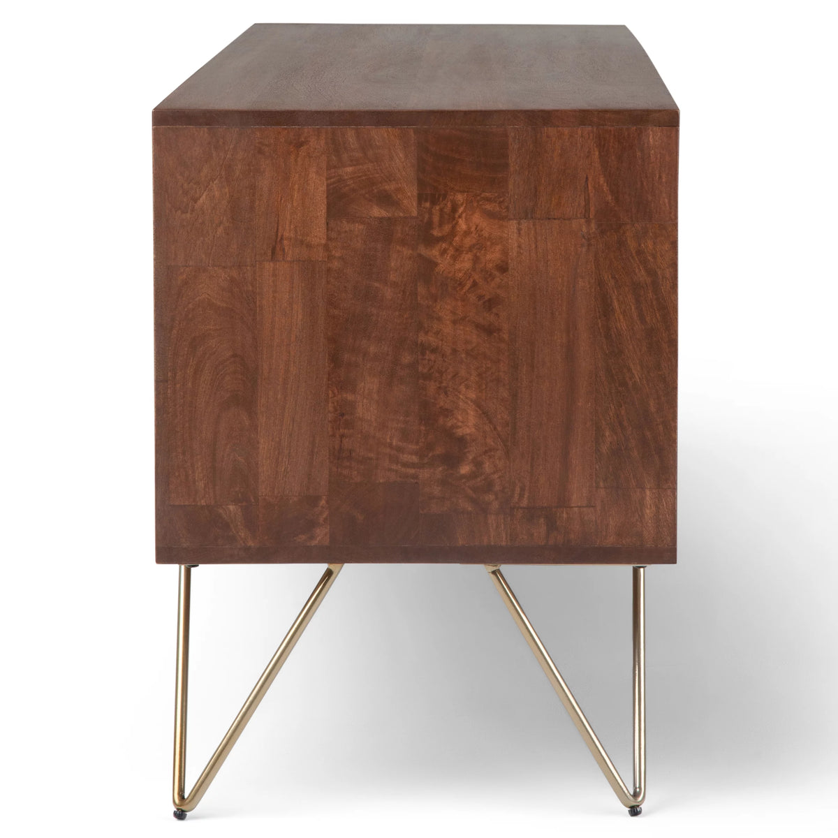 Umber Brown Stain TV Media Stand Y6162