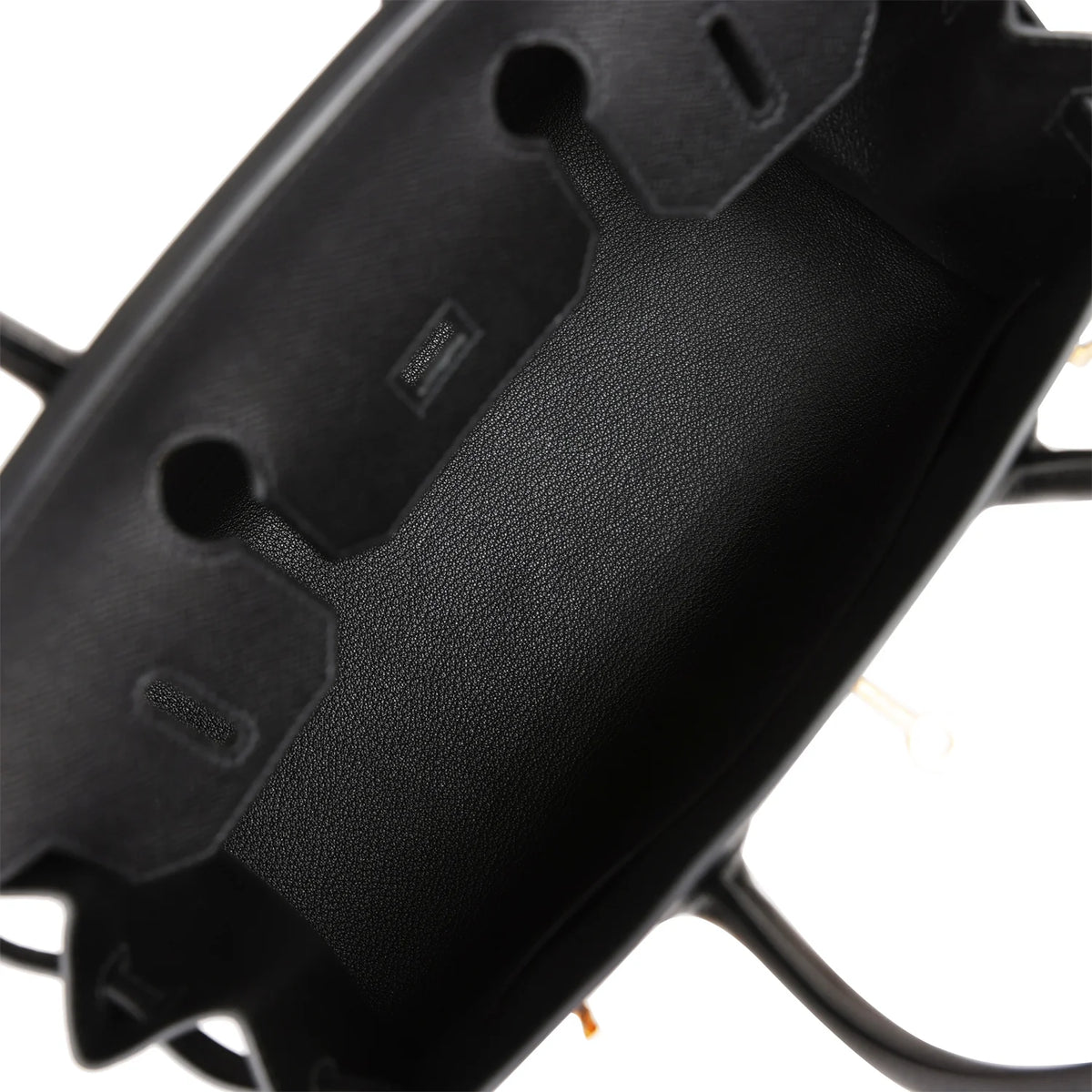 Black Leather Handbag J5644