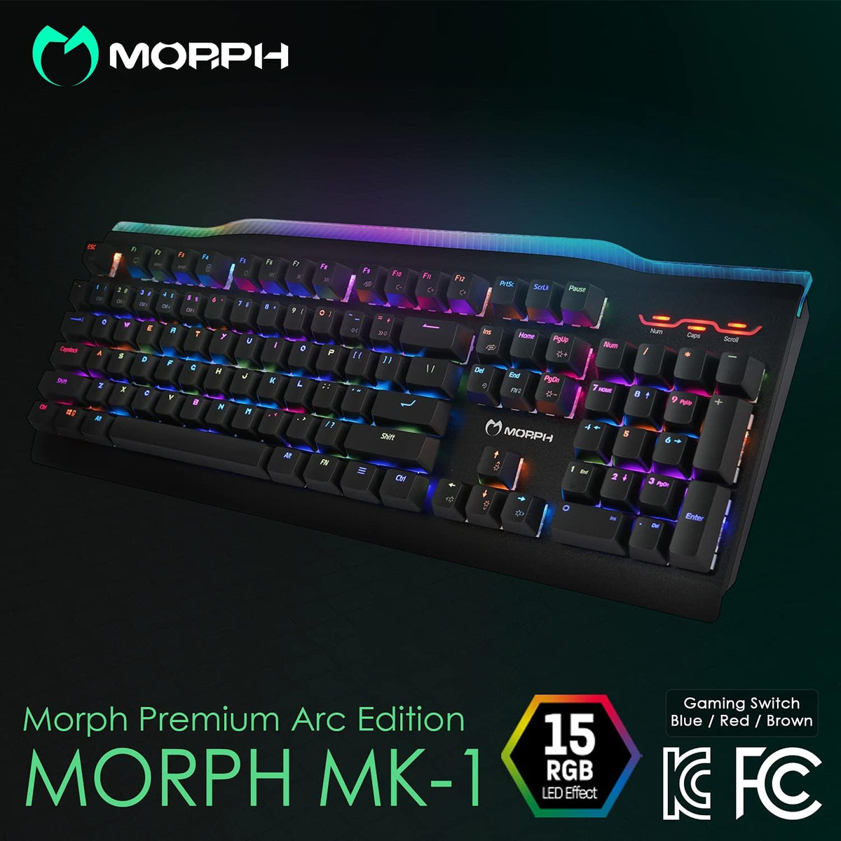 Black USB Wired RGB Mechanical Gaming Keyboard Z2589