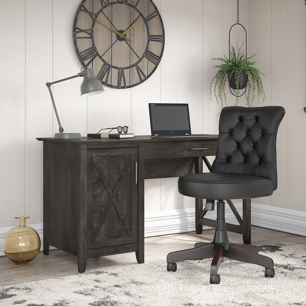 54W Computer Desk with Storage and Office Chair J1130