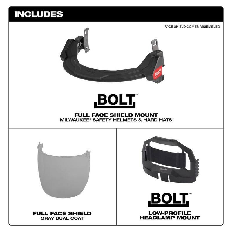 Gray Dual Coat Lens Full Face Shield E554465