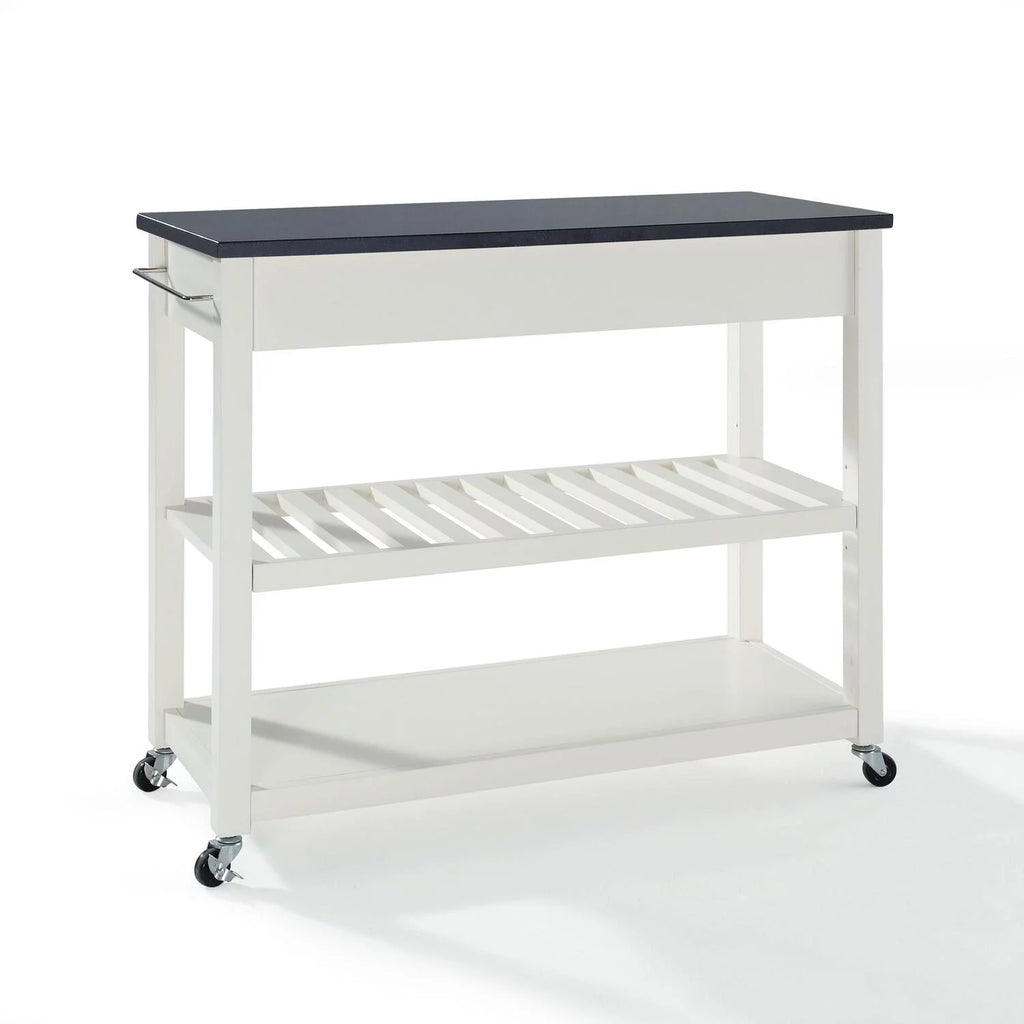 Southwestern Style Granite Top Kitchen Prep Cart H690