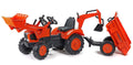 Giant Tractor with Front Loader, Digger and Dumper Trailer Q5029
