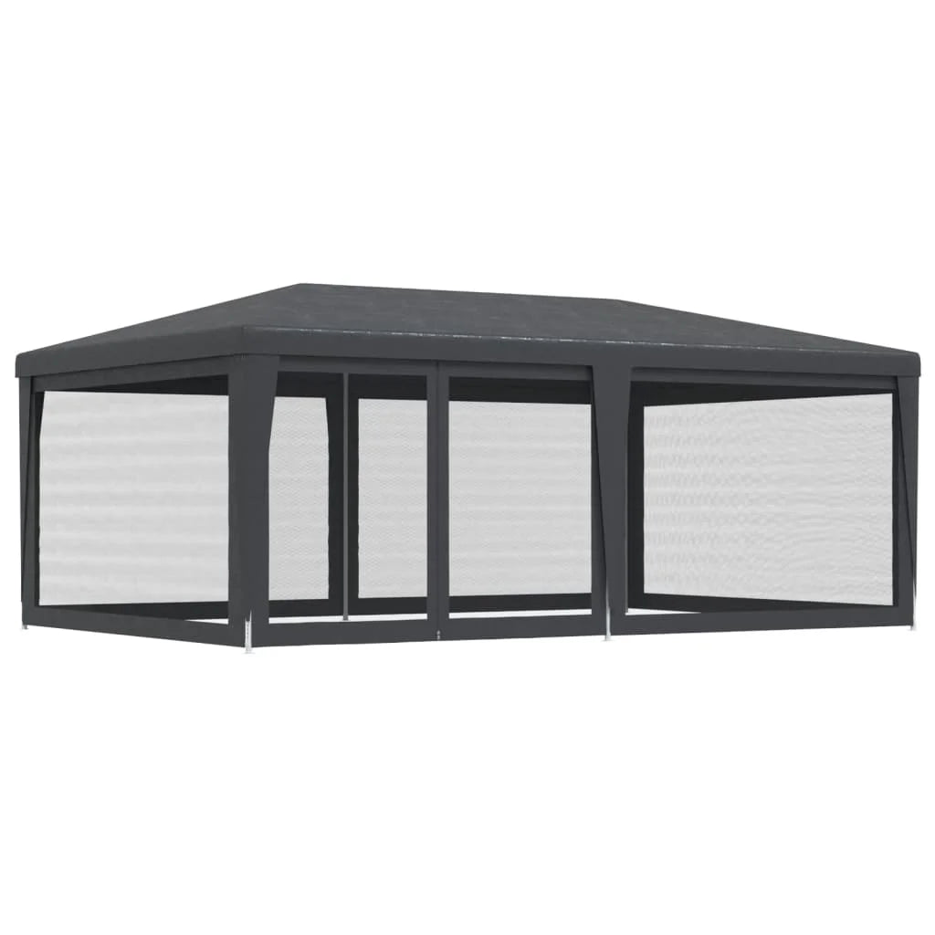 19.7'x13.1' HDPE Party Tent with 6 Mesh Sidewalls S851