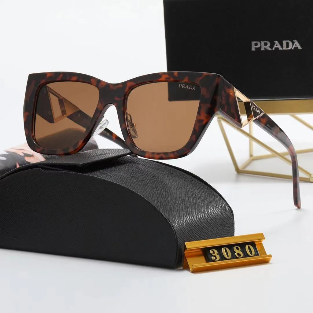 Fashion PA Letter Triangle Hollow Print Sunglasses L59255