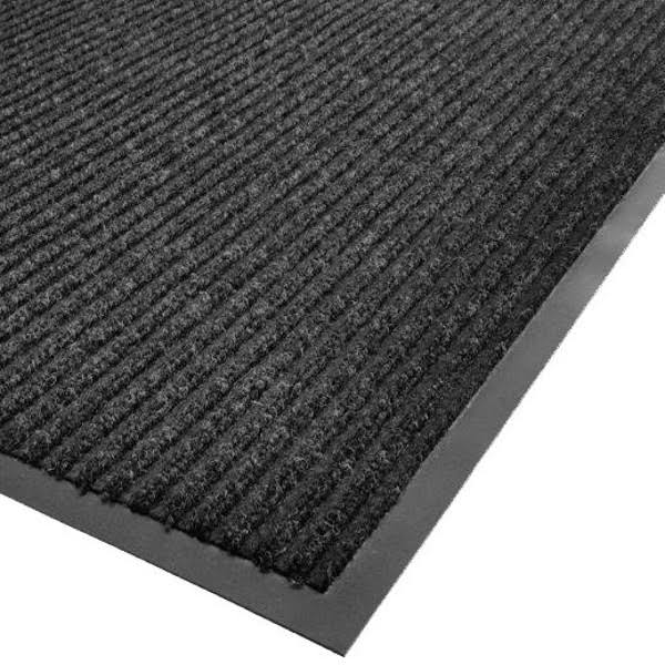 Charcoal Gray 3 ft x 60 ft Needle-Rib Carpet Entrance Floor Mat Roll A758