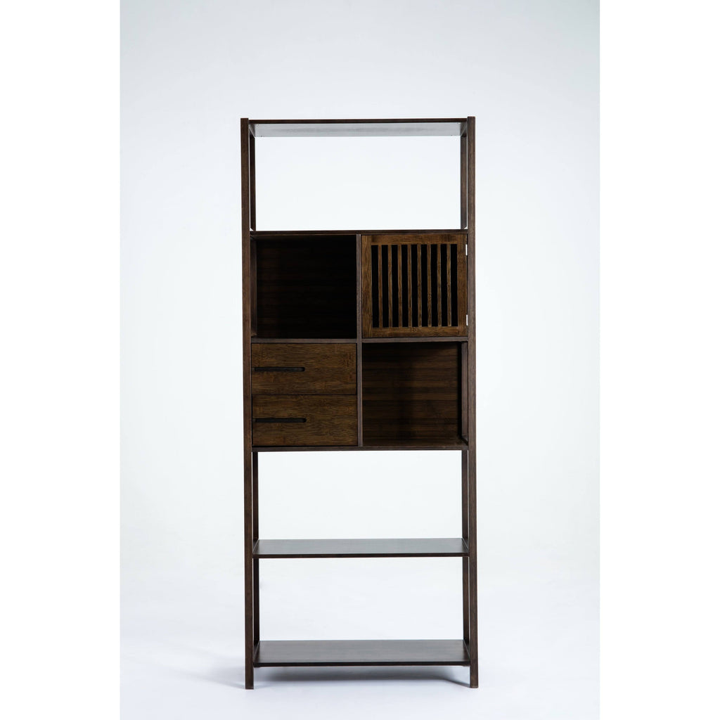 Cappuccino Bamboo Bookcase N1212