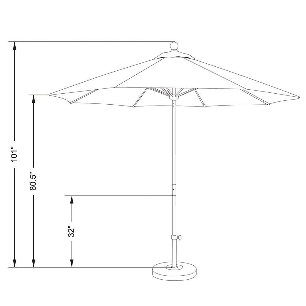 Silver Market Umbrella L9397