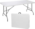 4ft White Plastic Folding Table A635