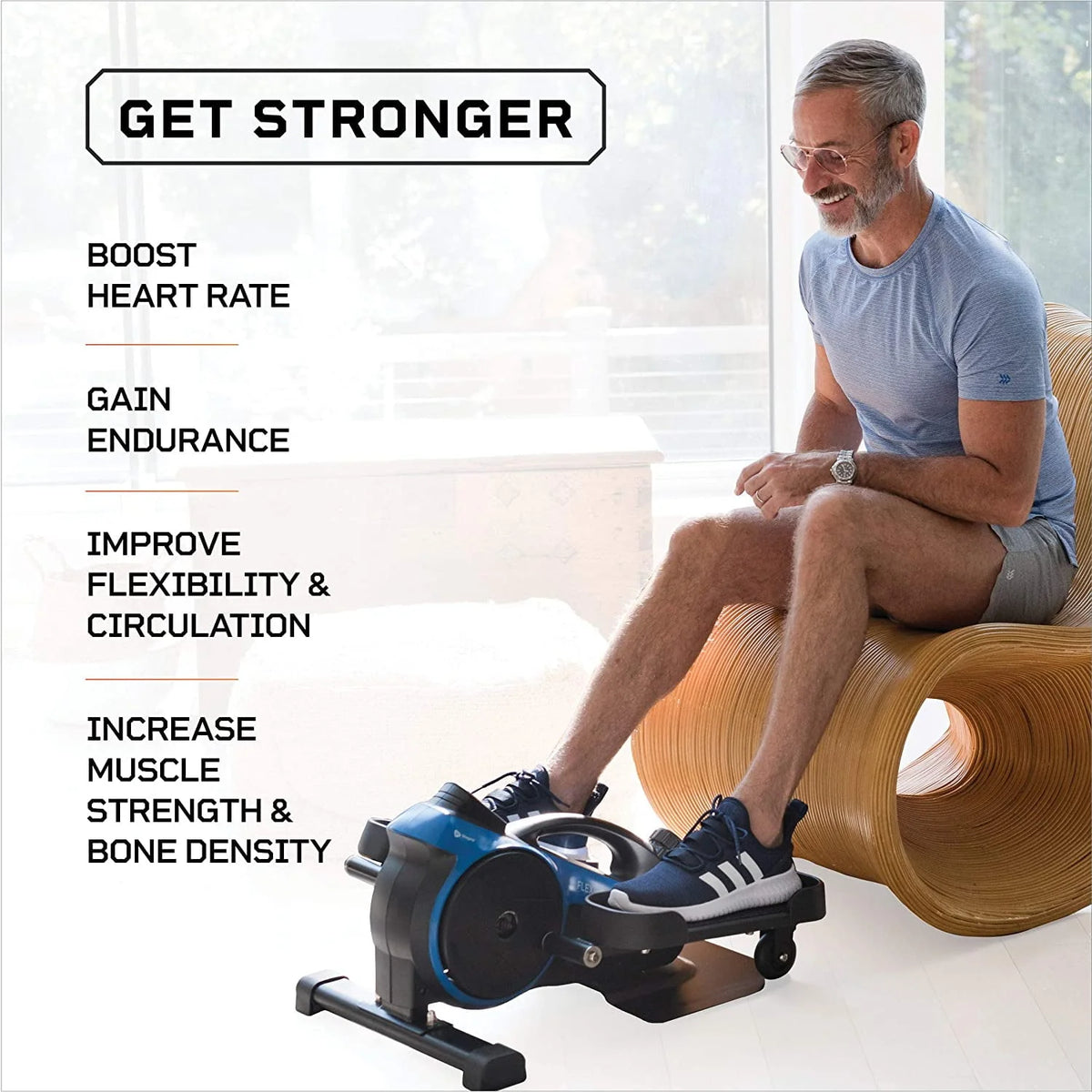 Blue Under Desk Elliptical Machine R1628