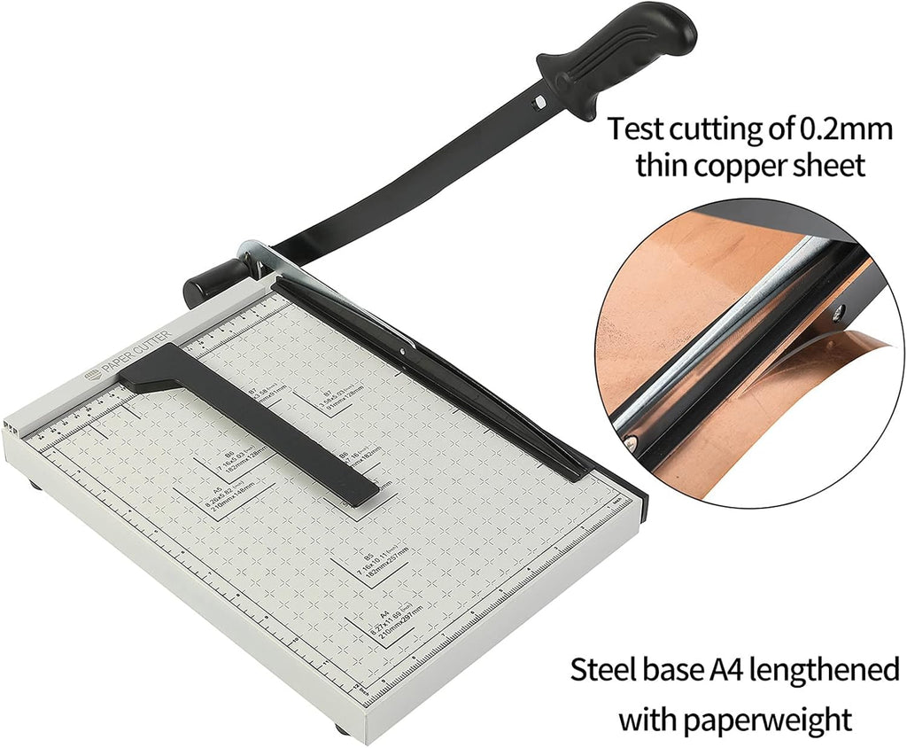 Guillotine Paper Cutter 21” Cutting Length with Safety Blade Lock K632