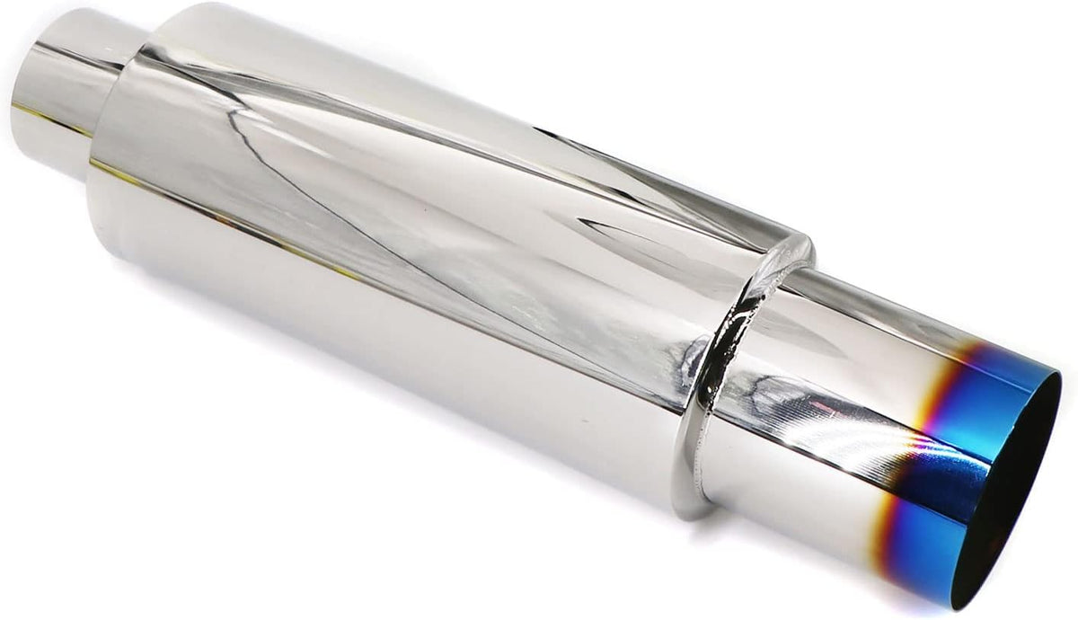Blue Burnt Stainless Steel Exhaust Tip 18.5" Length Pack of 2 Z3209