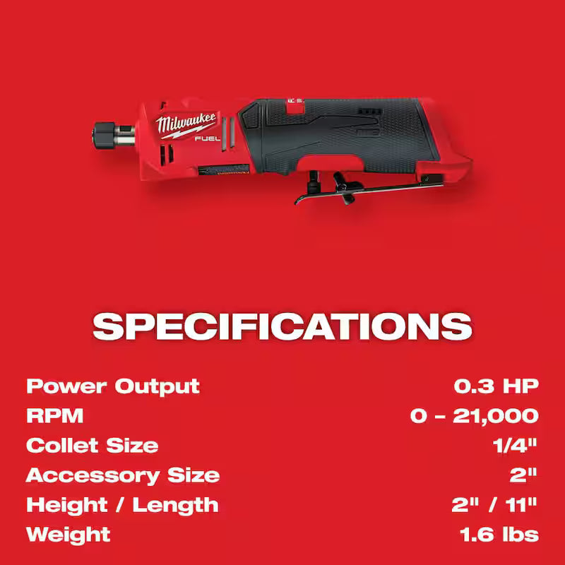 12V Lithium-Ion Cordless Straight Die Grinder Kit with 3/8 in. Ratchet U129