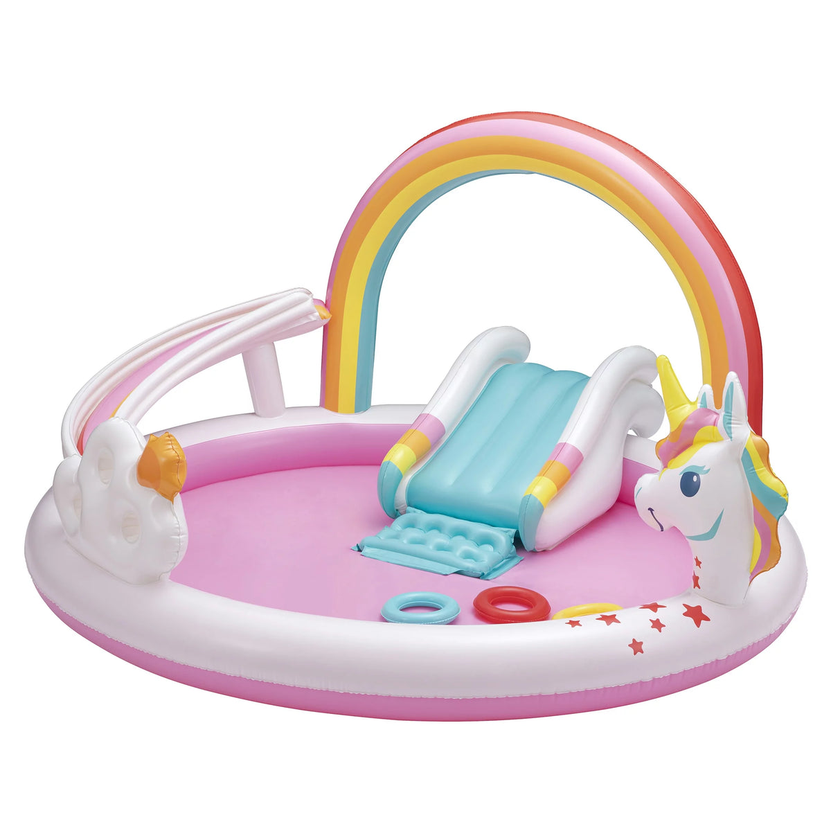 Rainbow Unicorn Kids Splash Pool with Sprinkler O160253