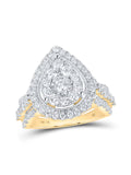 10kt Yellow Gold Diamond Engagement Ring 1-3/4 Cttw G331
