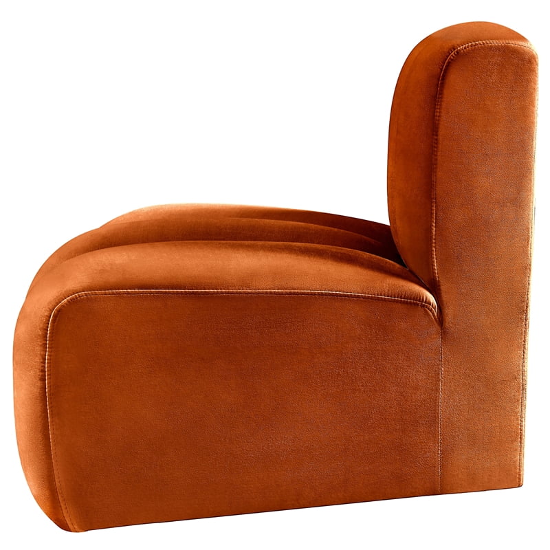 Cognac Velvet Corner Z894