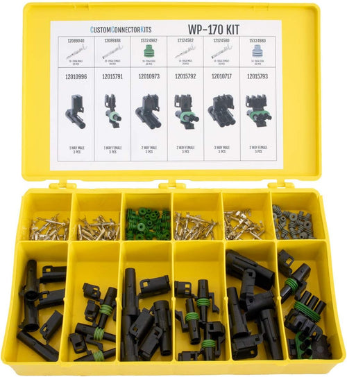 178 Piece Sealed Weatherproof Automotive Electrical Connector Kit V4031