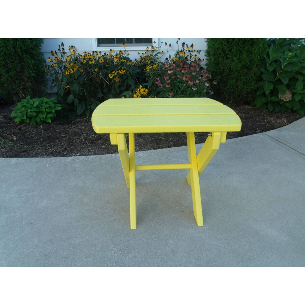 Walnut Poly Lumber Folding End Table O9014